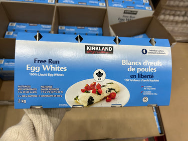 Image of Kirkland Free Run Egg Whites - 4 x 500 Grams